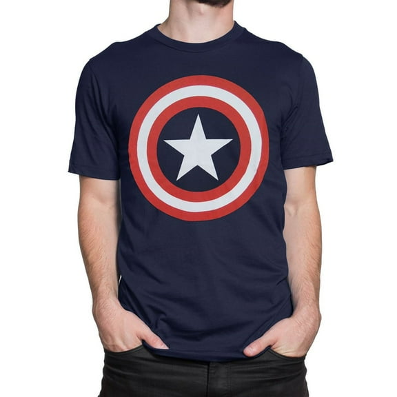 Super Heroes & Villains Marvel men's shield logo graphic t-shirt