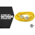 thumbnail image 2 of Coleman Cable 02687 10/3 25' Vinyl Outdoor Extension Cord with Lighted End, 2 of 5