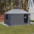 thumbnail image 4 of Sojag Winter Cover 10 x 14 x 10 ft Grey Winter Cover For Gazebos, 4 of 7