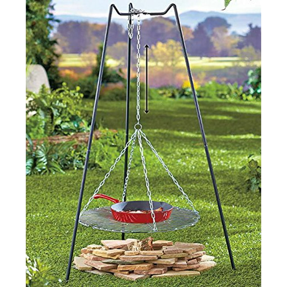 Easy Set Up Collapsible Tripod Camping Grill