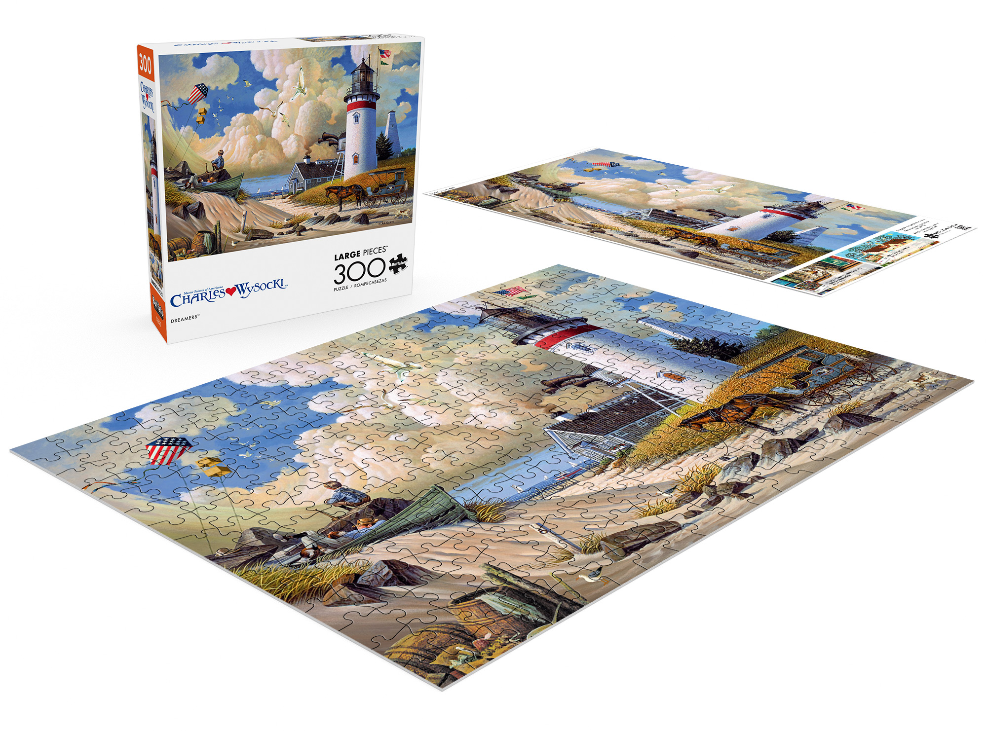 Buffalo Games 300-Piece Charles Wysocki Dreamers Adult Interlocking Jigsaw Puzzle