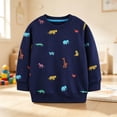 thumbnail image 2 of Toddler Boys Cotton Pullover Crewneck Sweatshirt Long Sleeve Cartoon Shirt Sweaters Tops for 6-12 Months 12-24 Months 2T 3T 4T 5T 6T 7T 8T 9T Children 1-2 Years, 2 of 5
