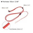 thumbnail image 2 of Unique Bargains Jade Ropes Nylon Cord Necklace Holder Strings Emerald Rope, Red 5 Pack, 2 of 6