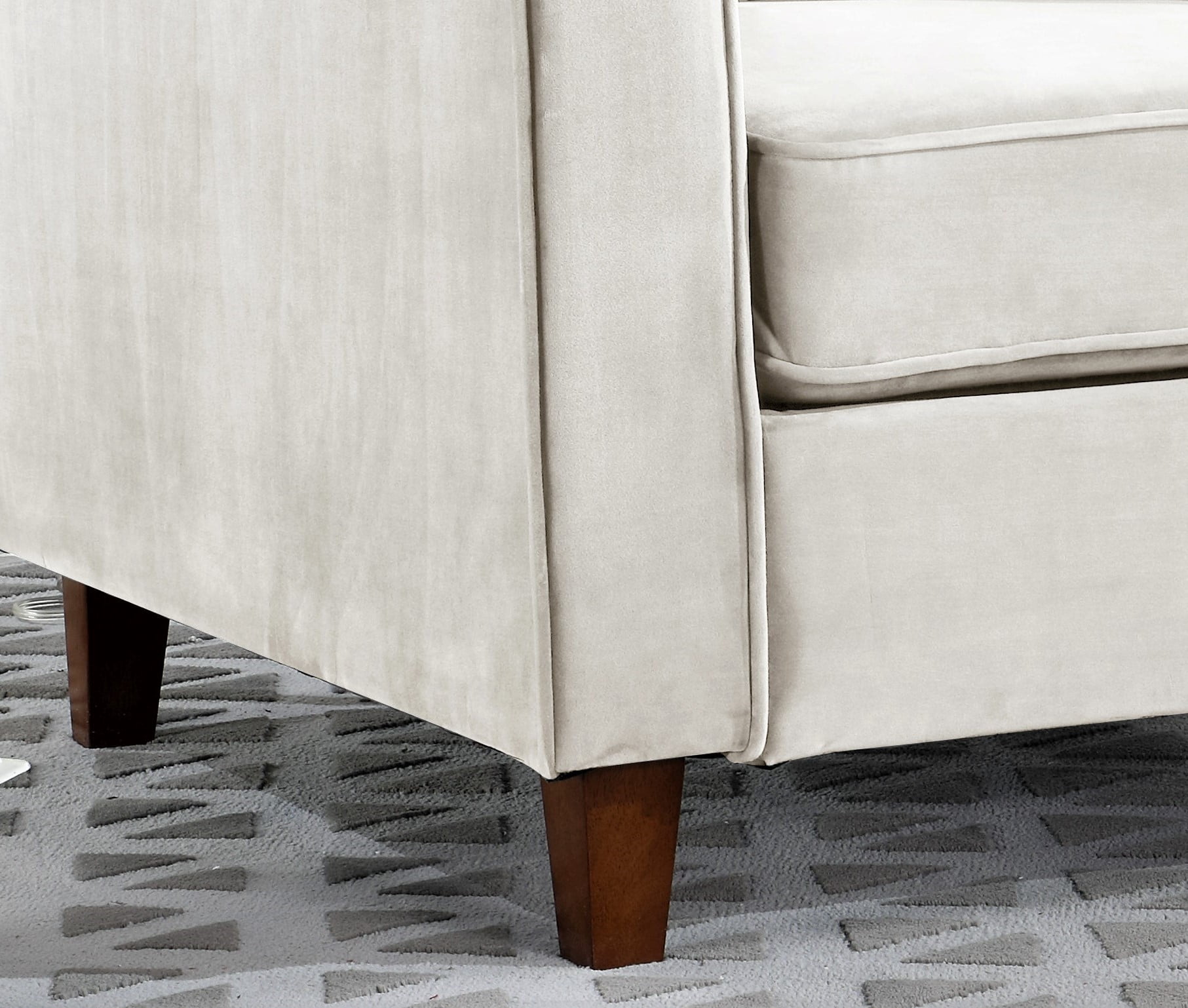 Uspridefurniture Arcola 32"Rolled ArmChair, Beige