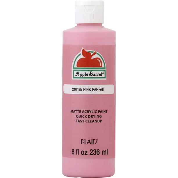 Apple Barrel Acrylic Craft Paint, Matte Finish, Pink Parfait, 8 fl oz