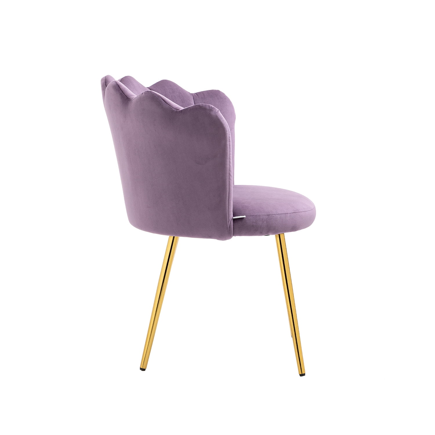 Kepooman Modern Accent Arm Chairs, Mid-Century Upholstered Side Seat with Solid Metal Legs, Purple Kepooman Modern Accent Arm Chairs, Mid-Century Upholstered Side Seat with Solid Metal Legs, Purple