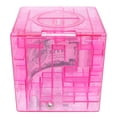 thumbnail image 1 of Laberinto 3D con forma de cubo transparente con forma de banco de dinero para niños y adultos, 1 of 1