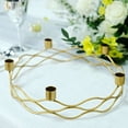 thumbnail image 2 of Efavormart 5 Arm Gold Metal Taper Candle Wreath Candelabra Candlestick Holder - 12" Round, 2 of 11