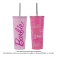 thumbnail image 1 of Vaso con Popote Barbie de Acero Inoxidable Varios Modelos Rosa 700 ml 1 Pieza, 1 of 4