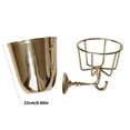 thumbnail image 5 of Elegant Metal Container Vase Wall Mount Vessel for Artistics Home Decoration, 5 of 11