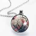 thumbnail image 2 of Tree Stunning Glass Circular Pendant Necklace – Elegant Jewelry Piece for Women, 2 of 5