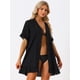 thumbnail image 2 of Vestido Allegra K Bikini de playa con volantes Negro S Mujer, 2 of 5