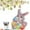 As show, variant on Easter Decorations Easter DIY 5D Diamond Art Painting Kits, Easter Rabbit Eggs Tabletop Decoration With LED String, Cute Diamond Paintings Ornament For Easter Day on Clearance
