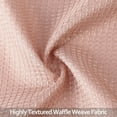thumbnail image 4 of LingStar Waffle Woven Textured Tier Curtains Rod Pocket Short Window Curtains,30"x45"x2,pink, 4 of 4
