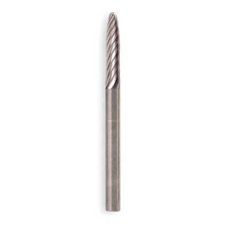 WIDIA METAL REMOVAL Carbide Bur Aluminum Cut,Rnd Nose,1/2, M40546
