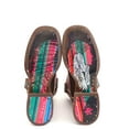 thumbnail image 2 of Women's Tin Haul Azteca Boots with Headress Sole Handcrafted Brown, 2 of 3
