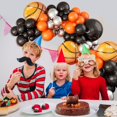 thumbnail image 6 of SKTMH 90Pcs Basketball Balloon Garland Basketball Party Decorations Black Orange Silver Balloon Arch Basketball Balloons Sports Balloons Basketball Birthday Party Decorations Sports Party Decorations, 6 of 6