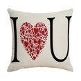 thumbnail image 4 of Decorative Valentine's Day Cushion Cover - 177 x 177 Inch Heart-Shaped Sofa Pillowcase, Washable & Colorfast for Indoor & Outdoor Holiday Decor, 4 of 4