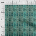 thumbnail image 2 of oneOone Jersey de Coton Vert Mer Tissu Africain Aztèque Aquarelle Matière de Robe Tissu Imprimé Tissu au Mètre 58 Pouces de Large, 2 of 4
