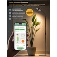 thumbnail image 4 of Grow Lights for Indoor Plants, Full Spectrum LED Grow Light, Stepless Dimming,3 Lighting Mode and Adjustable Height, Plant Light with 3/9/12/16H Timer (Black, 24W), 4 of 10