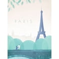 thumbnail image 2 of Atelier Editions Braun 25x32 Black Ornate Wood Framed with Double Matting Museum Art Print Titled - Paris, 2 of 4