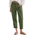 thumbnail image 2 of Joernso Women Casual Pants Mid-rise Buttons Fly Long Pants Pockets Design Solid Color Straight Wide Leg Long Trousers Streetwear, 2 of 8