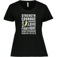 thumbnail image 3 of Inktastic Down Syndrome Awareness Strenth Courage Support Women's Plus Size T-Shirt, 3 of 5