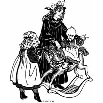 Folkwear Child's Prairie Dress & Pinafore #212 Girls Frock Dresses Apron Sunbonnet Western Out West Sewing Pattern (Pattern Only) folkwear213