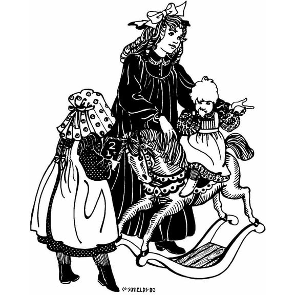 Folkwear Child's Prairie Dress & Pinafore #212 Girls Frock Dresses Apron Sunbonnet Western Out West Sewing Pattern (Pattern Only) folkwear213