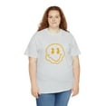 thumbnail image 6 of Blurry smiley face graphic t shirt  Unisex Heavy Cotton Tee, 6 of 8
