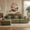 Green, variant on Sectional Sofa with Chaise, 118" L-shaped Modular Couch for Living Room, 4 Seater Sofa, No Assembly Required, Dark Gray