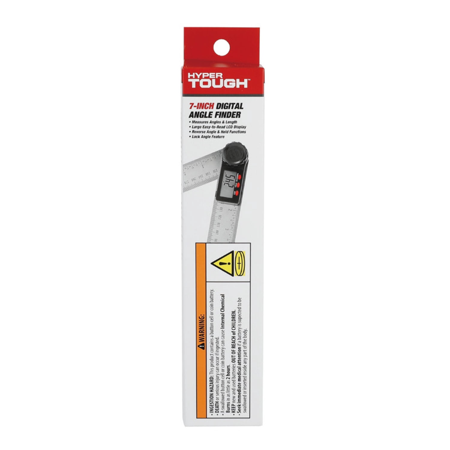 Hyper Tough 7-inch Digital Angle Finder, Model 44020