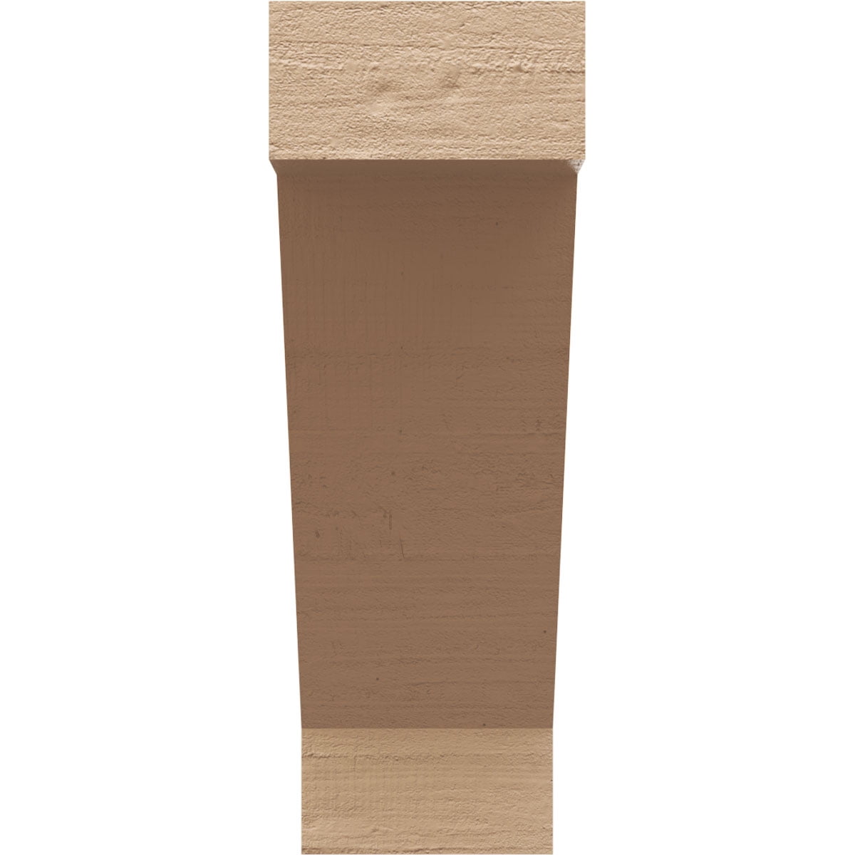 4"W x 8"D x 12"H Classic Burlington Rough Cedar Woodgrain TimberThane Corbel, Primed Tan