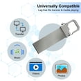 thumbnail image 4 of USB Flash Drive High-Speed Thumb Drive Waterproof Memory Stick Metal USB 2.0 Drive Data Storage with Keychain Design for Data Backup and Transfer for PC/Laptop, 4 of 9