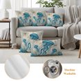thumbnail image 5 of Outdoor Pillow Covers 20x12 Set of 2, Teal Jellyfish Coastal Waterproof Patio Throw Pillow Covers for Couch Sofa Chair, Vintage Summer Beach Nautical Decorative Pillowcases for Throw Pillows, 5 of 9