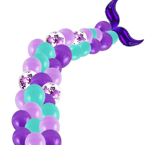 Arco De Globo De Sirena, Kit De Guirnalda De Globos De Cola De Pez, Decoraciones De Fiesta Temáticas Para Boda, Decoración De Fiesta De Cumpleaños Yuarrent HA043985-04