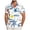 C#1-White, variant on ZHANGDER Men's Hawaiian Shirt Short Sleeve Button Down Shirt Summer Tropical Beach Vacation Shirts