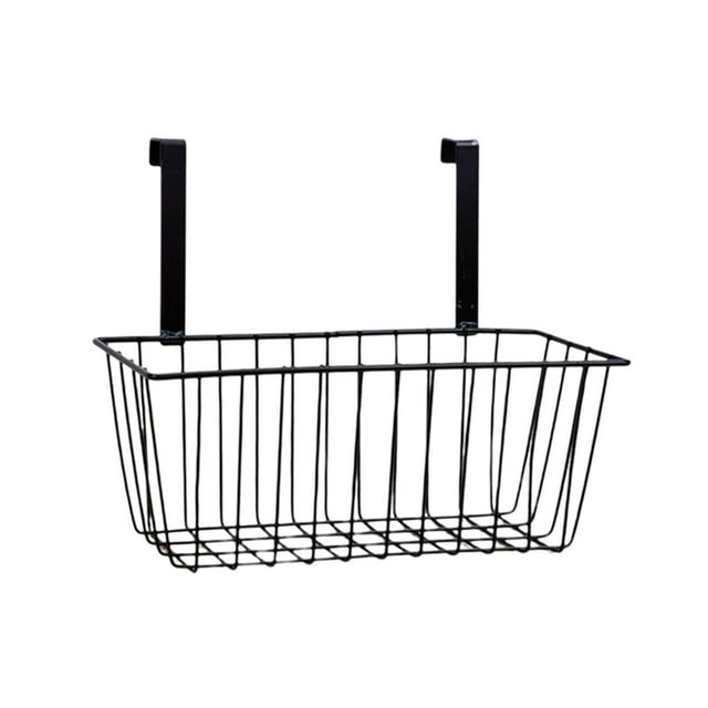 Hanging Storage Basket Shampoo Shelves Rack Organizer tidy storage for Hang Behind Door Black