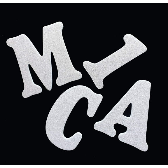 Foam Letters Alphabet Numbers Shapes for Crafts, Party Signs, Walls, Buildings, 12 Pieces