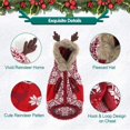 thumbnail image 4 of Benepaw Christmas Dog Sweater Winter Warm Reindeer Hooded Knitted Pullover Cat Puppy Clothing Pet Clothes For Small Medium Dogs ShopWise Round, 4 of 8
