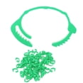 thumbnail image 1 of Domqga 100Pcs Poultry Foot Rings Identification Leg Buckle With Numbers For Chicken Duck Bird,Poultry Leg Bands,Chicken Foot Rings, 1 of 8
