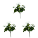 thumbnail image 1 of 2 Piezas 12 6 Pulgadas Arbusto Geranio Artificial Flores Imitación No Tejidas Geranios () Blanco, 1 of 4
