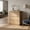 Natural wood color-3, variant on 3 Drawer Dresser for Bedroom, Modern Fluted Wide Chest of Drawers with Thick Floating Top, Horizontal Wood Dresser for Home Office-Natural Oak