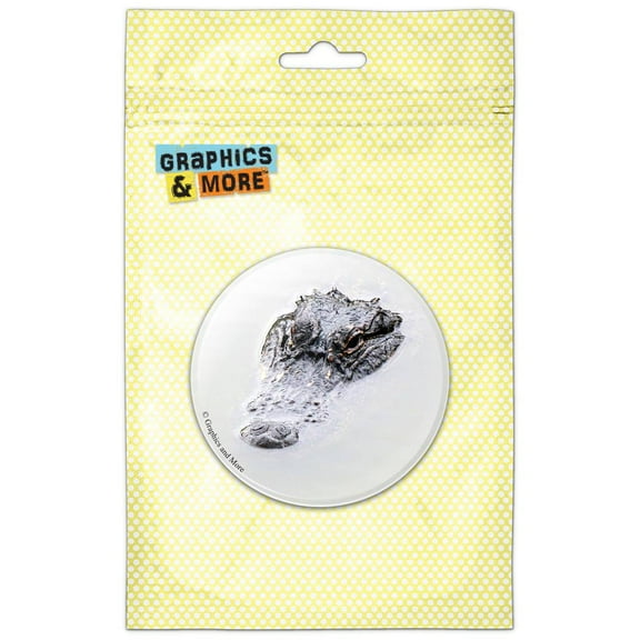 Alligator in Water Pinback Button Pin Badge