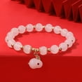 thumbnail image 1 of Handcrafted Chinese Lucky Rabbit Bracelet - Perfect for New Year Health & Protection, and Easter Gifts!, 1 of 5
