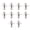 Silver, variant on Yammee 10pcs Spinnerbait Topwater Fishing Lures Spinnerbait Props DIY Fishing Lures