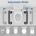 thumbnail image 2 of Toilet Safety Rails for Seniors and Shower Chair for Inside Shower with Removable Back, 2 of 5