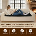 thumbnail image 6 of OHSIO Couch Cover for Pets, Non-Slip Fuzzy Sofa Slipcover, Washable Soft Sofa Protector for Couch Sofa and Sectional (Black, 27.6'' x 63''), 6 of 9