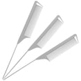 thumbnail image 4 of 3pcs Hair Styling Hair Cutting Comb Rat Tail Hair Combs Parting Teasing Fine Tooth Comb, 4 of 8