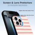 thumbnail image 3 of Funda de TPU a rayas para iPhone 16 Pro Max: ultrafina, a prueba de golpes, antiamarilleo, resistente a arañazos, compatible con carga inalámbrica, agarre mejorado, estilo negro., 3 of 7